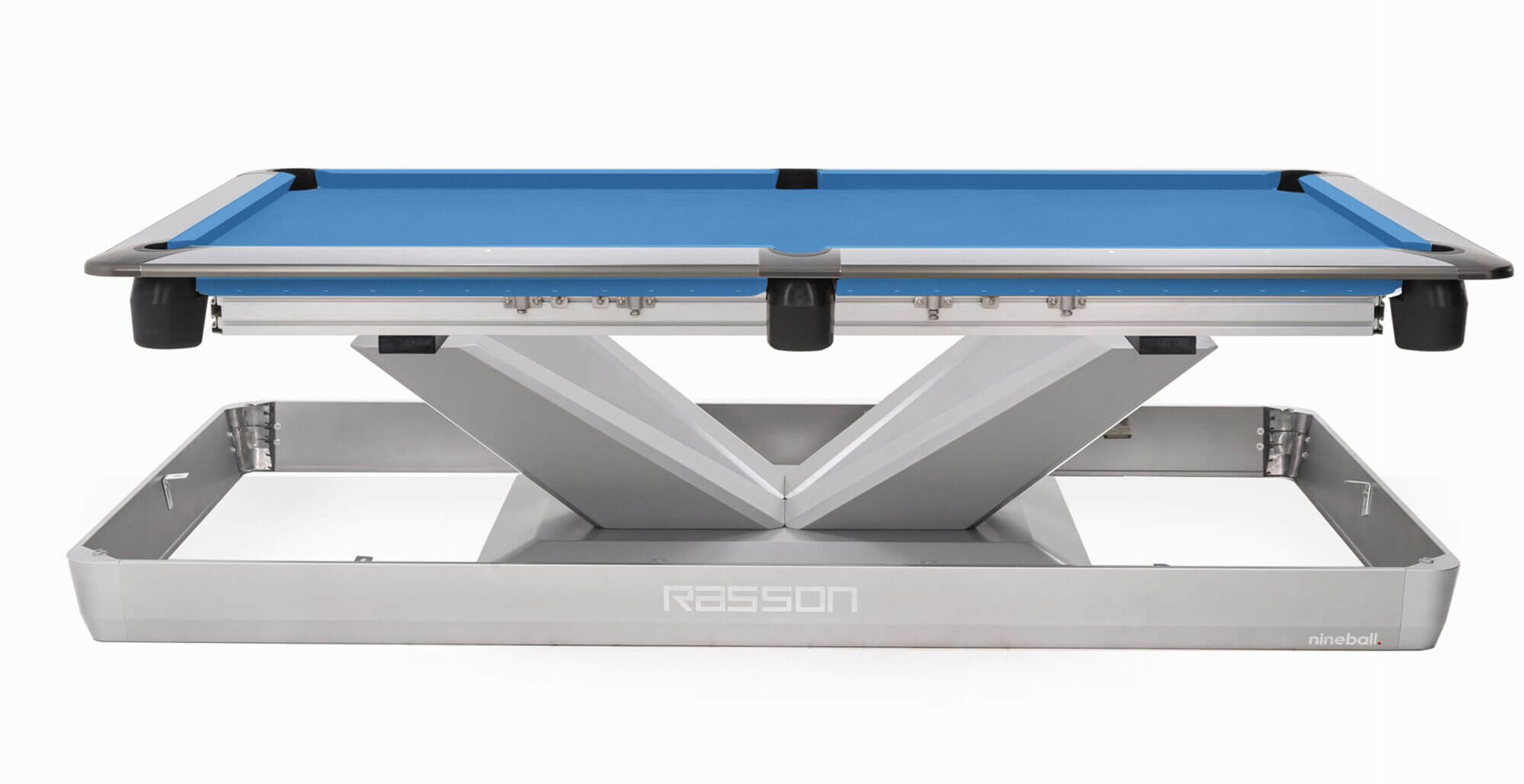 Rasson Pool Table - Victory III Silver White - 8 and 9 Foot - Image 2