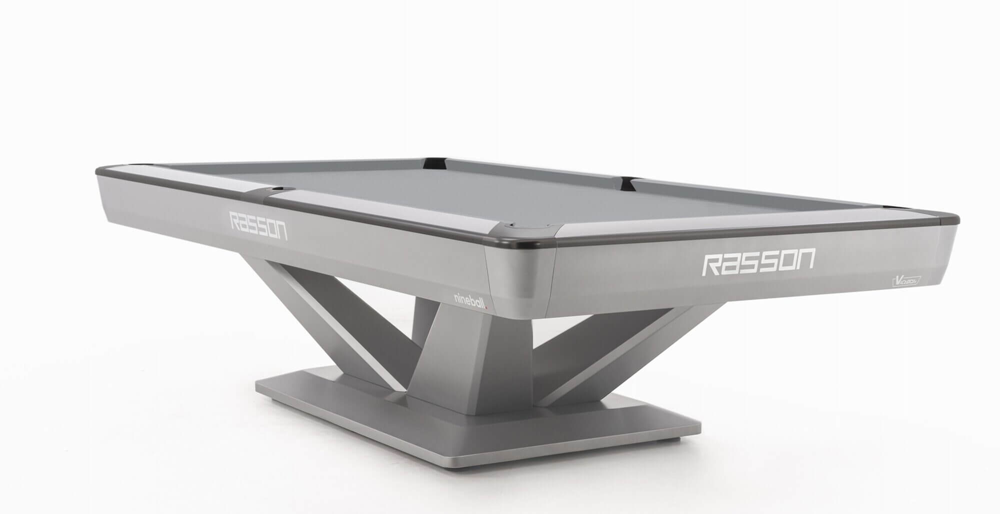 Rasson Pool Table - Victory III Silver White - 8 and 9 Foot - Image 1