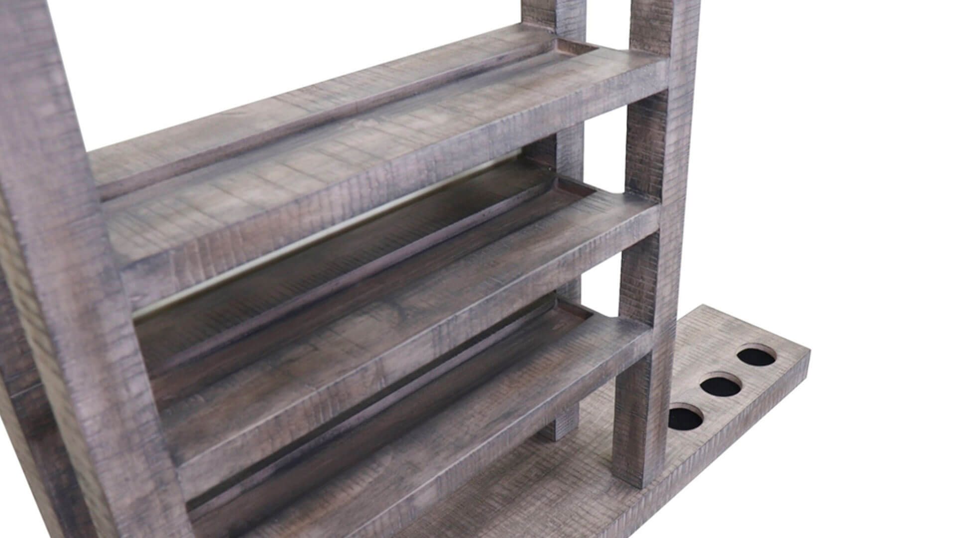 Nixon - "Bryant" Pool Cue Rack - Brushed Walnut Finish - Image 3