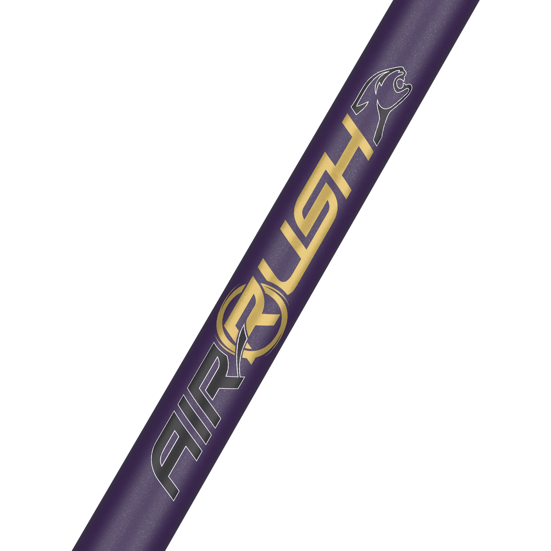 Purple forearm with gold Air Rush logo