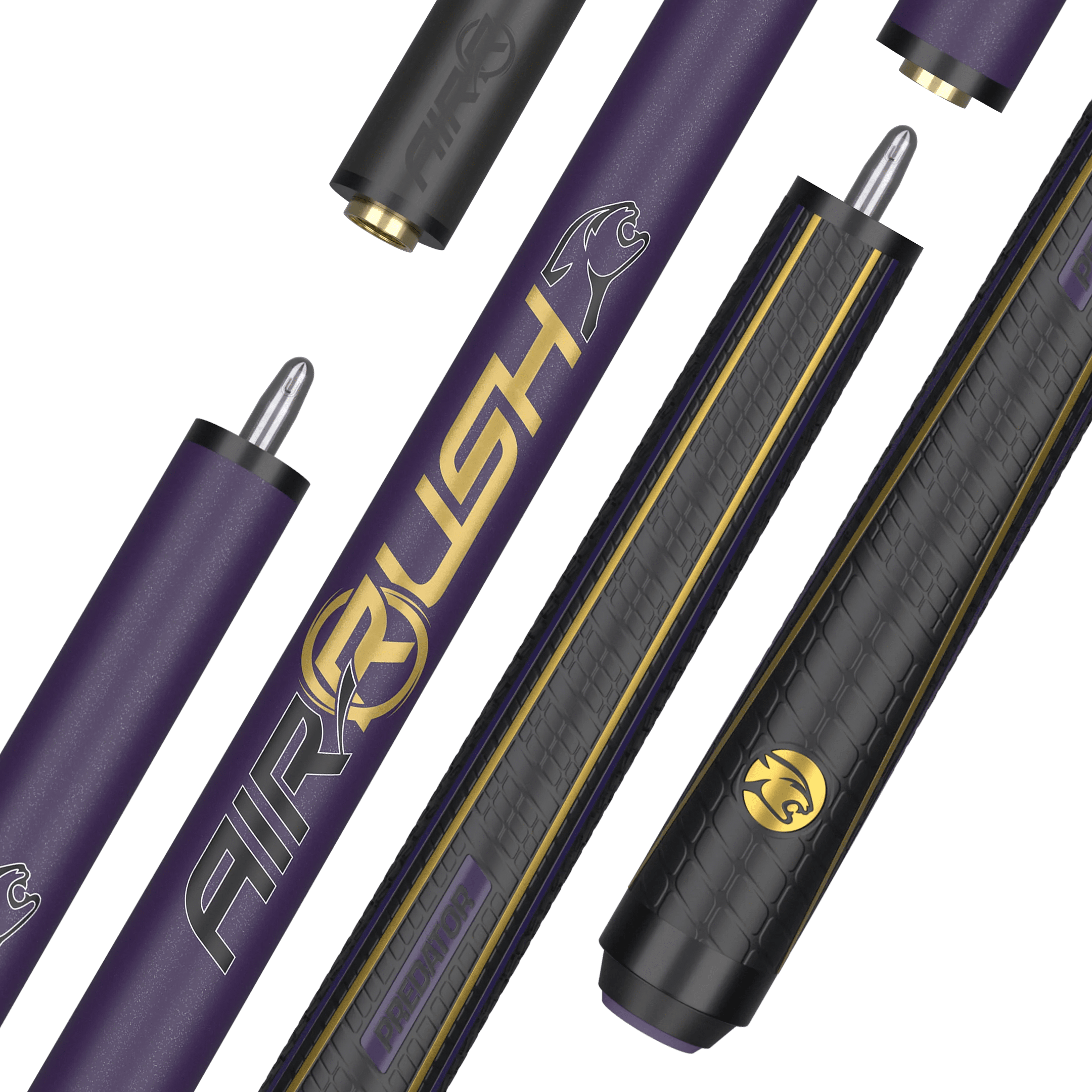 Predator Air Rush Purple jump cue with sport wrap