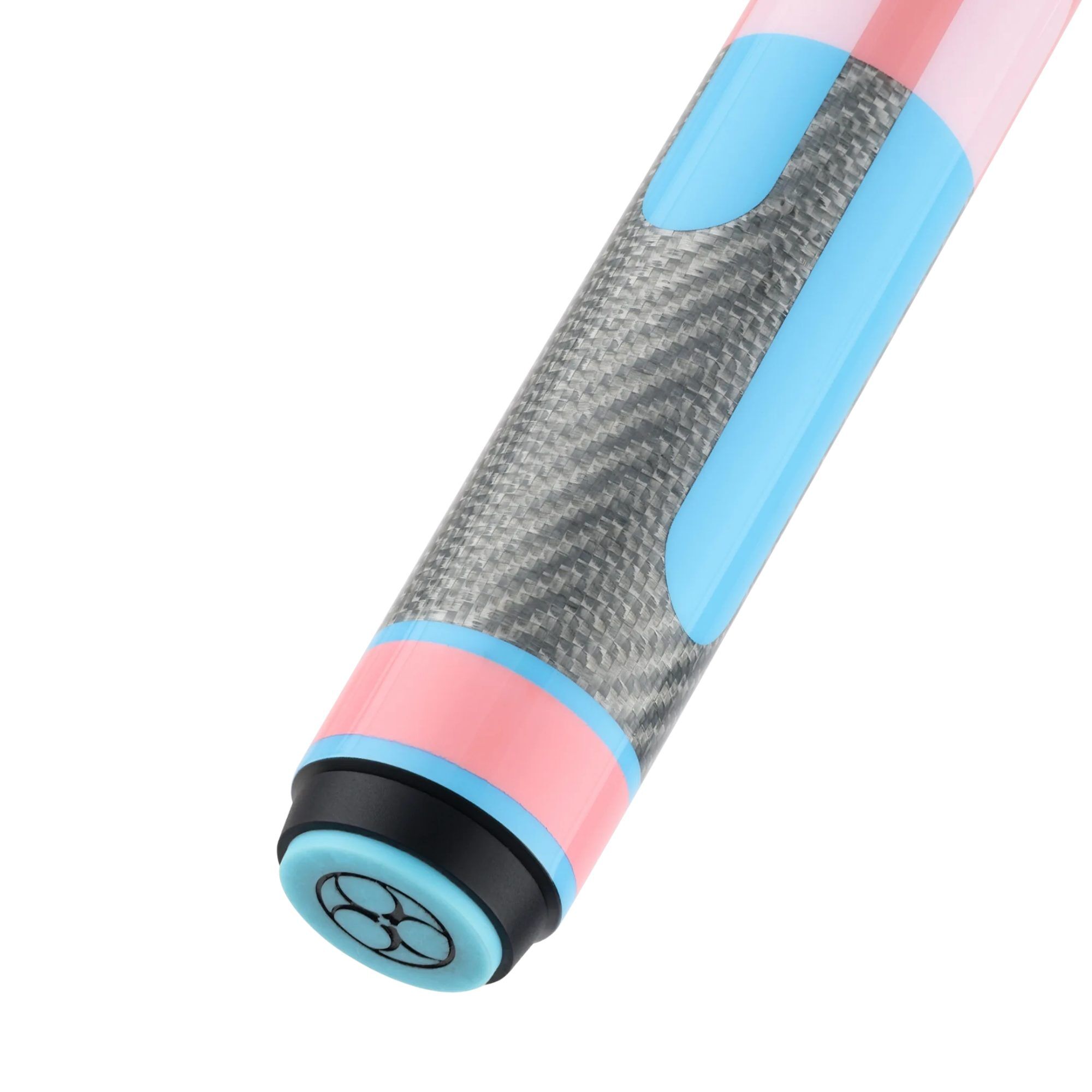 Poison Candy Sugar pool cue Pink/Light Blue, joint pin close-up