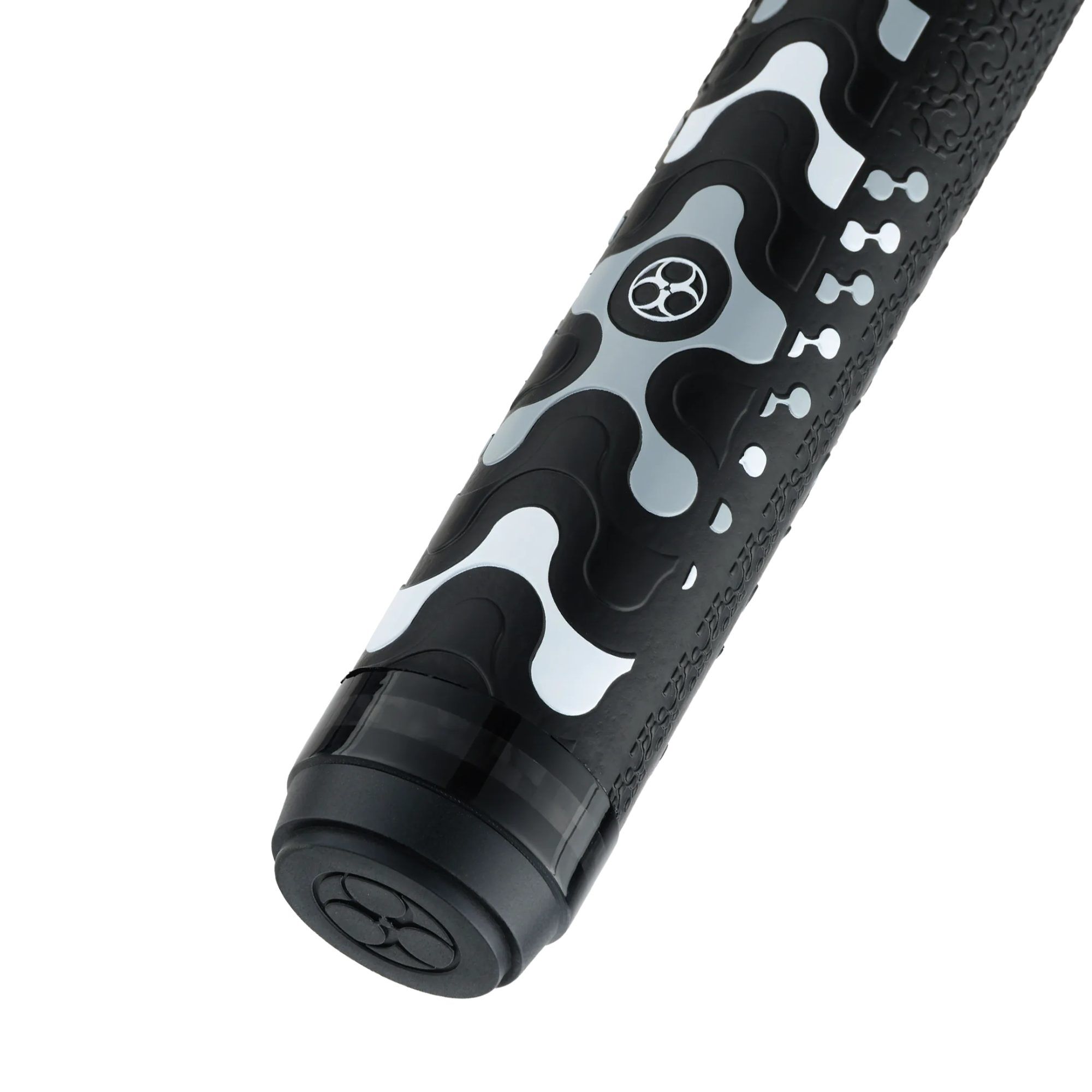 Poison VX Jump/Break Cue Black/Gray, butt and wrap at an angle