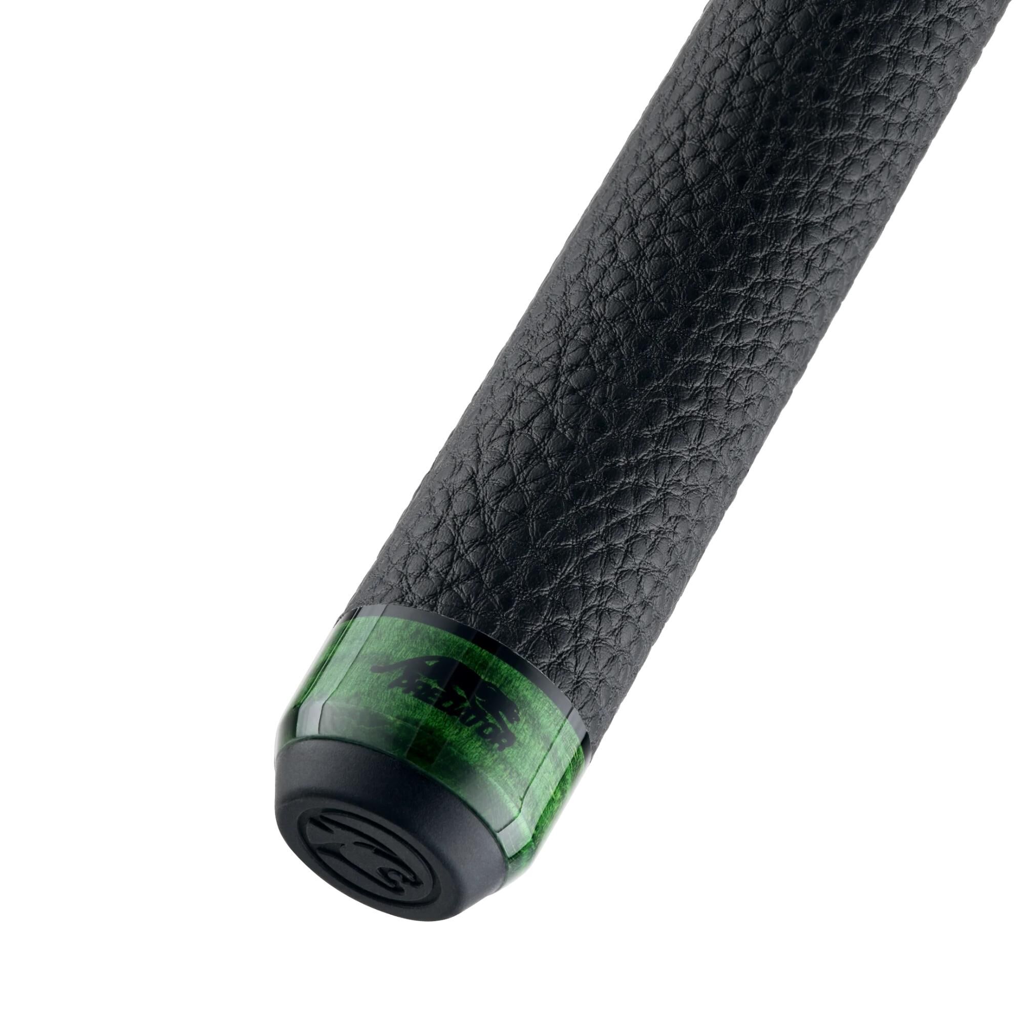 Pebbled Leather Luxe wrap above the green maple butt sleeve of the SP2 Green 2