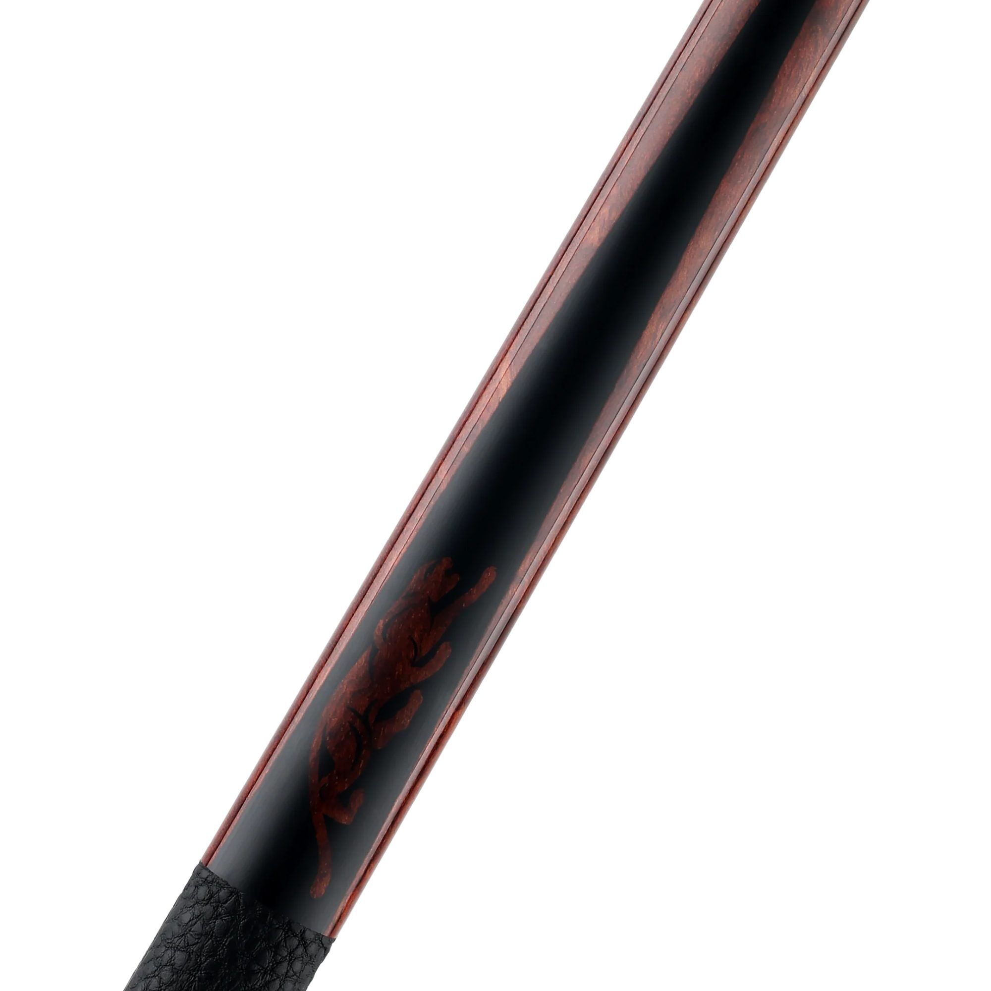 Matte black points with a palisander wood panther inlay on the SP2 Palisander 2