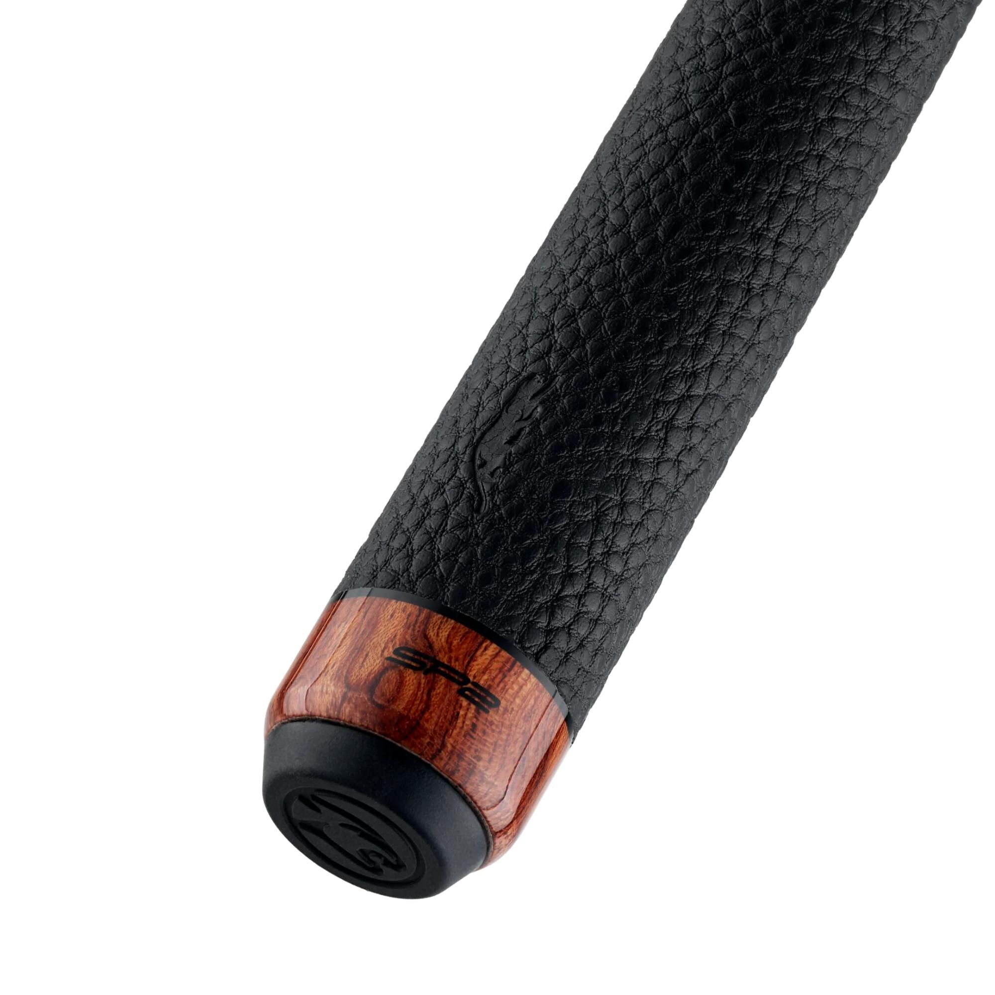 Rear view of the SP2 Palisander 2 wrap and palisander wood butt cap