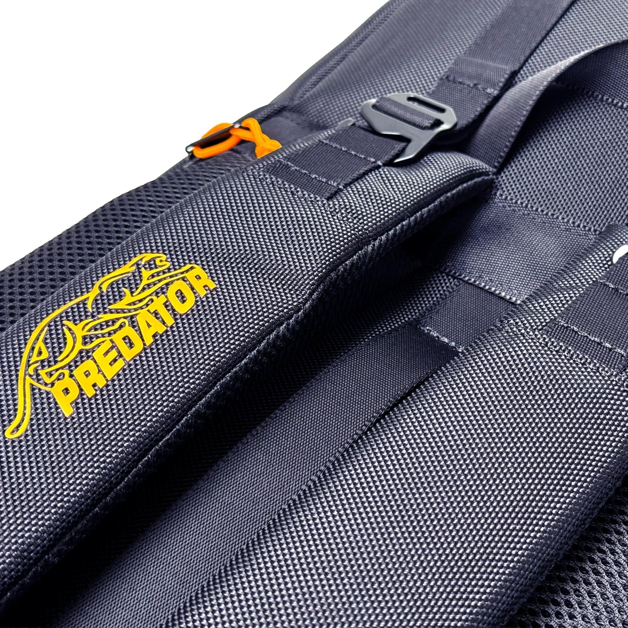 Predator Sport Weekender travel bag, back panel close-up